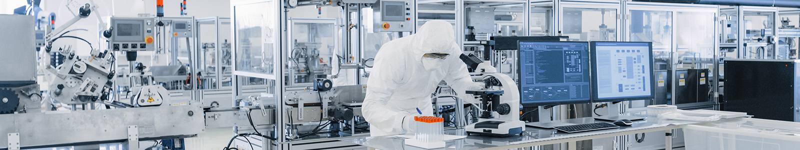 Sterile laboratory with safety measures in place